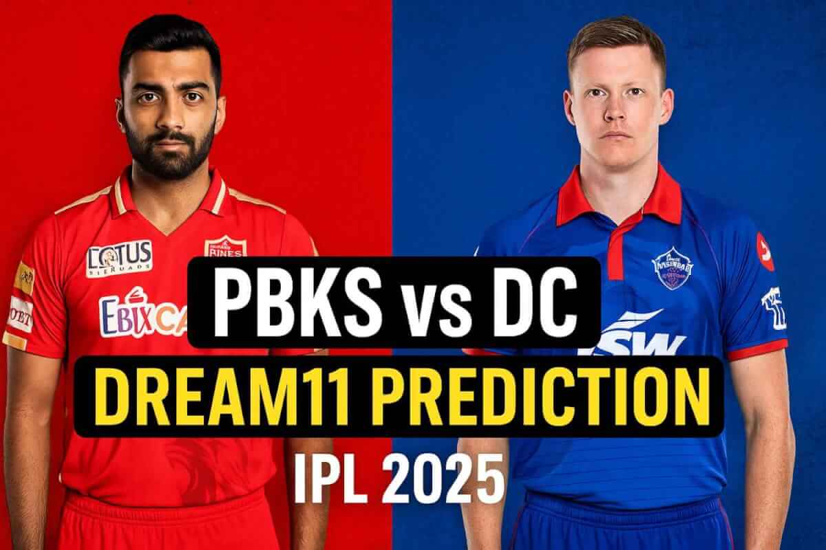 PBKS vs DC Dream11 Prediction IPL 2025, Punjab Kings vs Delhi Capitals fantasy team thumbnail